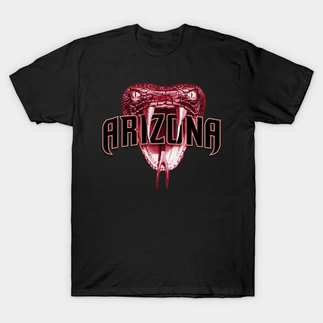 Arizona Fangs Red T-Shirt by LunaGFXD